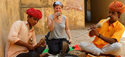 Katie the snake charmer