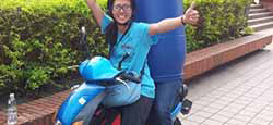 Bin delivery Taiwan style!