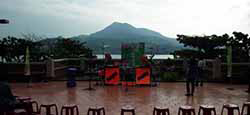 Last show, with a great backdrop
