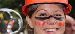 Painted up for the procession